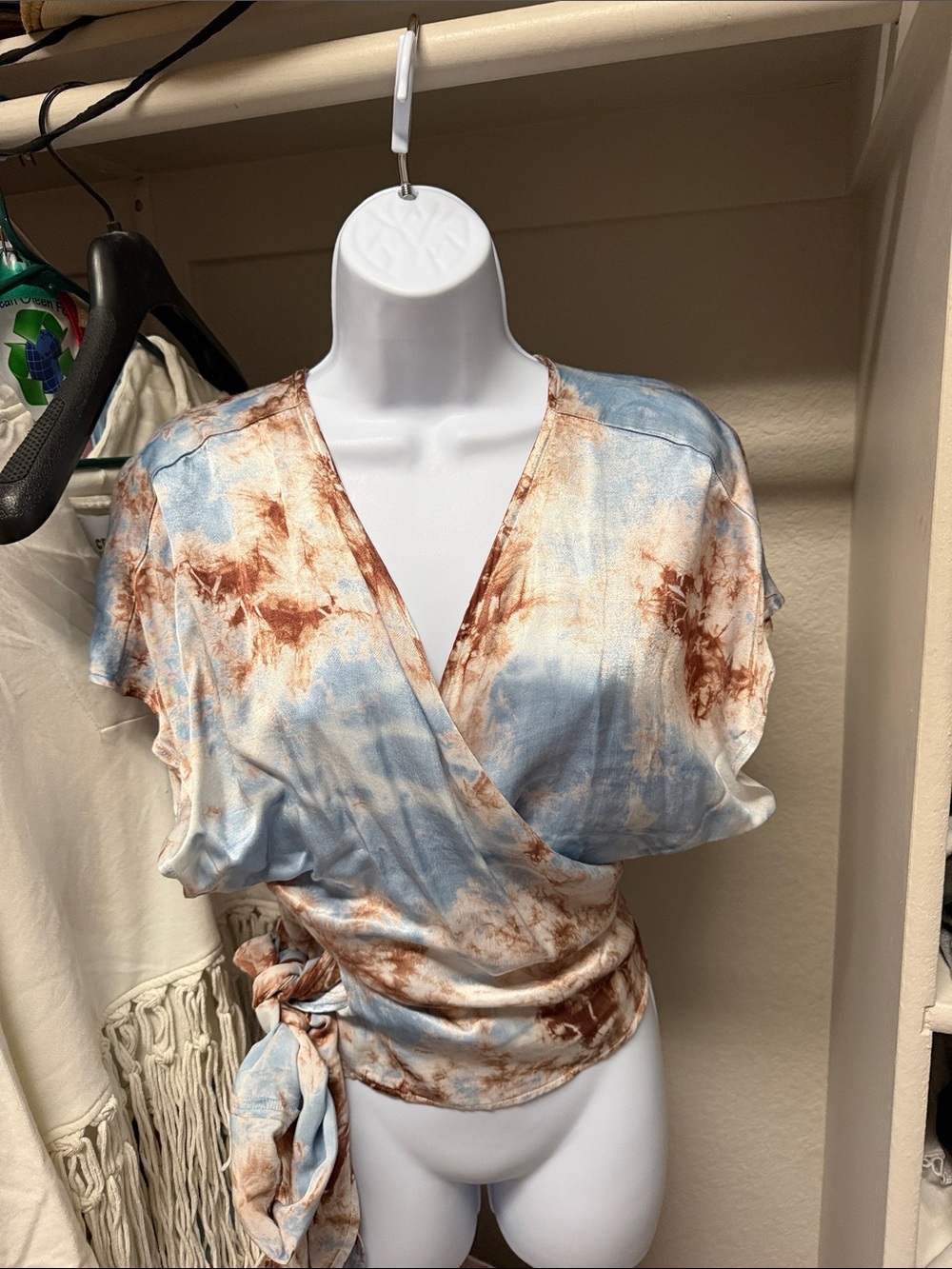 Tina Jo Wrap Crop Top , size M